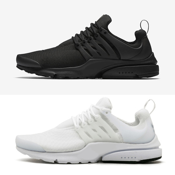 Presto BR QS Running Shoes Womens Mens Essential 2018 Triple White Black Breathe Prestos Trainers Trainning Walking Sneakers Size 36-46