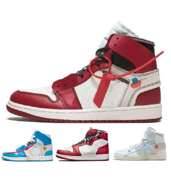 Arrival Off OG Top 1 Men Black Gold 1s Sneakers High Quality NUC Outdoor Trainers Mens white running Shoes Basketball Shoes