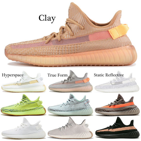 Clay V2 Running Shoes True Form Hyperspace Static Reflective Oreo CREAM Sesame BELUGA Copper Men Women Designer Sports Sneakers 36-45