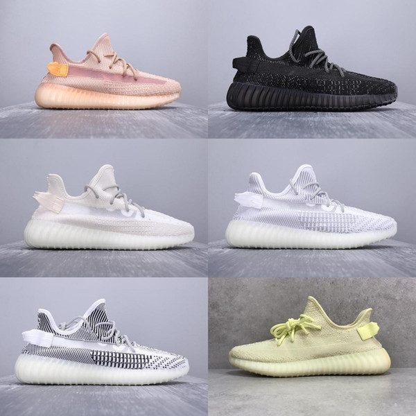 2019 New Clay Pink Hyperspace Static Men's Running Shoes V2 Grey Orange Zebra Kanye West Sports Shoes trainers Designer Sneakers