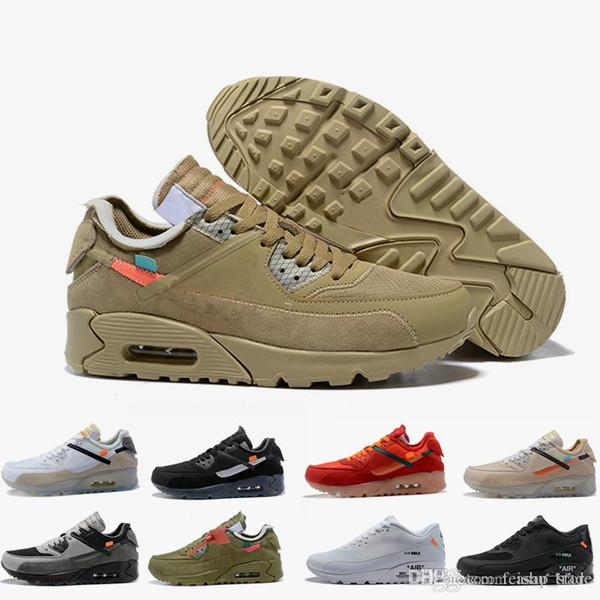 New Mens 90 Off Running Shoes Sneakers Man Desert Ore Brown Airing Fashion Designers Luxury Classic 90s Training Sports Sneakers