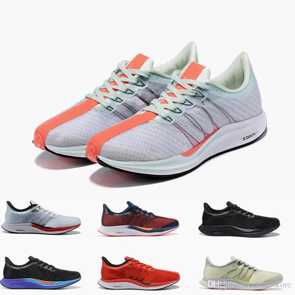 2019 New Air Zoom Pegasus Turbo 35 Barely Grey Hot Punch Black White Running Shoes Mens Trainers Women Sports Sneakers size 36-46