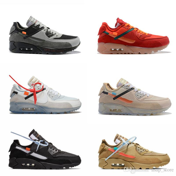 Designers 90 Off Running Shoes Sneakers Mens Desert Ore Volt Airing Fashion Brand Luxury Classic 90s Training Sports Sneakers