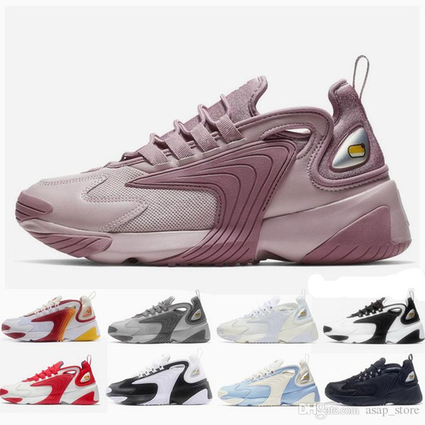 M2K Tekno Mens Designer Running Shoes 2019 Men Air Zoom Dad Shoes Women Leather Trainers 2000 Outdoor Hiking Sports Sneakers