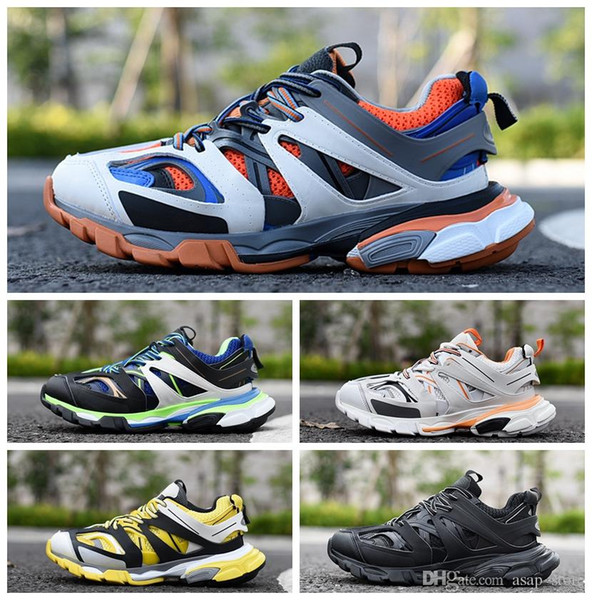 Track 3.0 Sneakers Tess Paris Men Gomma Maille Black Low Track 3M Triple S Running Shoes Outdoor Jogging Women Designer Shoes