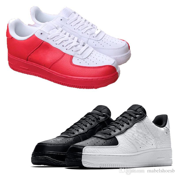 2018 1 07 Premium Low Classic One Skateboarding Shoes Mens Womens Fashion Casual Shoe Sport Sneakers Outdoor Trainers Double Box