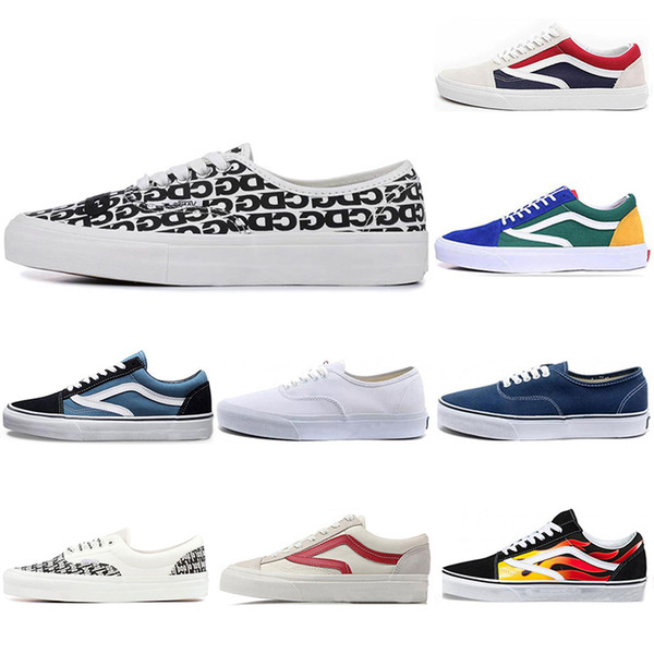 Casual shoe THE WALL old skool sk8 men women canvas sneakers black white YACHT CLUB MARSHMALLOW fashion skate casual shoes