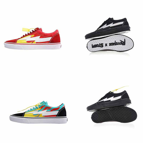 2018 Original Revenge x Storm Pop-up Store 3 Lightning Flame Skate Shoes Designer Zapatillas Old Skool 3s Fashion Women Men Sneakers