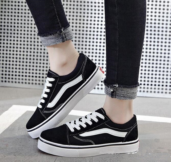 Cheap Brand old skool fear of god men women canvas sneakers classic black white YACHT CLUB red blue fashion skate casual shoes