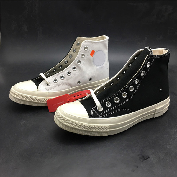 2018 Newest Off Star 2.0 Canvas Shoes High Cut Unisex Ins Hot Classic Skate Shoes Wear Resistant Height Increasing With Original Box