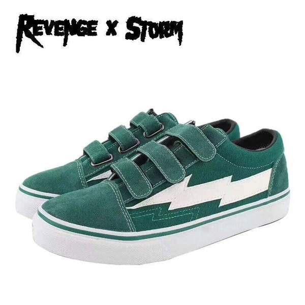 Revenge x Storm II Vol. 1 Low Hook Loop Green Blue Black Red White Mens Womens Skate Shoes Ian Connor Kendall Jenner Casual Sneaker With Box