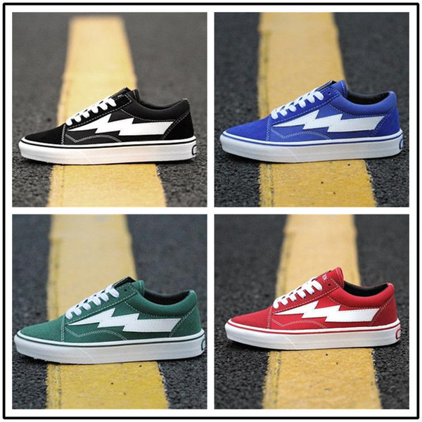 2018 New arrival Revenge X Storm old skool Classic black white red blue green light men and women Casual Shoes sneakers skateboard shoes