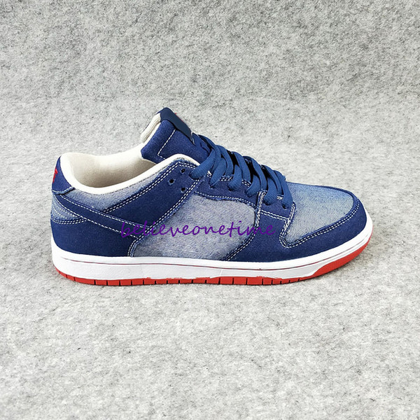 Dunk SB Low Pro QS Denim Forbes Men Women Running Shoes PARIS What The Dunk White Widow Roswell Raygun DECON TRD Skateboarding Shoes