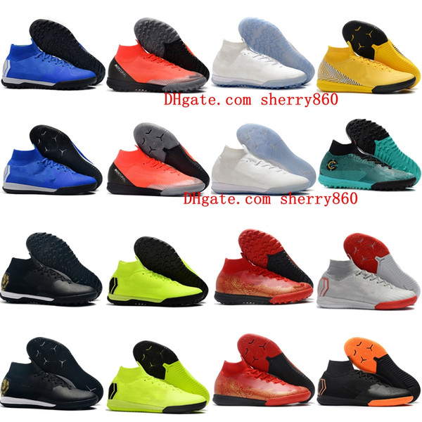 2019 mens soccer shoes SuperflyX 6 Elite CR7 IC TF indoor soccer cleats Mercurial Superfly VI 360 football boots scarpe da calcio new