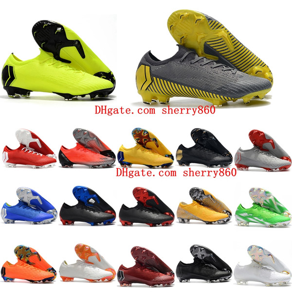 2019 mens soccer shoes Mercurial VII Elite CR7 Ronaldo FG soccer cleats Mercurial Superfly VI 360 outdoor football boots botas de futbol