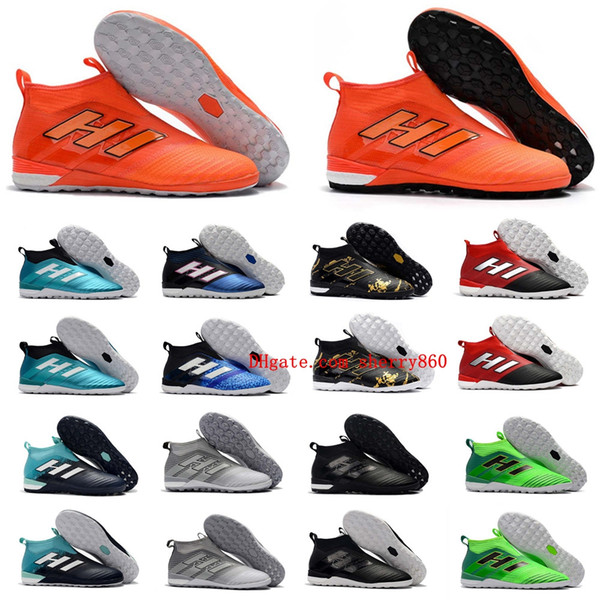 2018 new original soccer shoes turf indoor soccer cleats ACE Tango 17 Purecontrol IN TF mens football boots botas de futbol futsal shoes