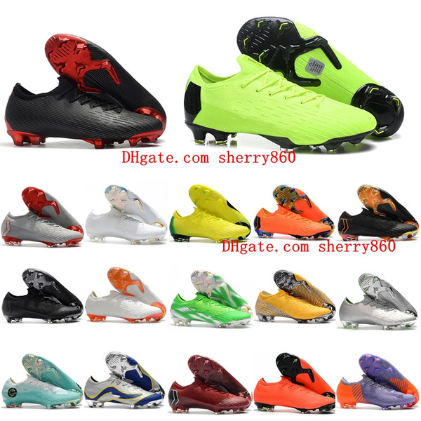 2018 mens Mercurial superfly VI 360 XII Elite AG FG AC Neymar soccer shoes Ronaldo football boots chuteiras CR7 scarpe calcio New arrival