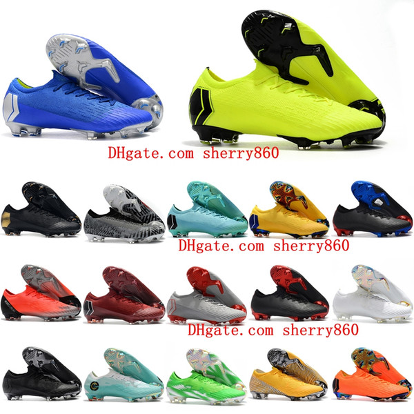 2019 mens Mercurial superfly VI 360 XII Elite FG AC Neymar soccer shoes Ronaldo football boots chuteiras CR7 scarpe calcio New arrival