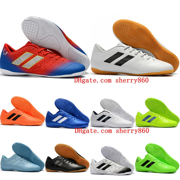 2019 mens soccer shoes Nemeziz Messi Tango 18.4 IC soccer cleats cheap indoor football boots botas de futbol top quality