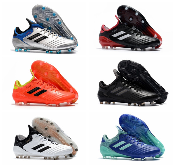 2018 new arrival mens leather soccer cleats Copa 18.1 FG soccer shoes copa mundial 18 chaussures de football boots scarpe calcio