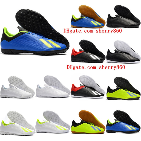 2018 cheap mens soccer shoes X Tango 18.4 IC TF nemeziz soccer cleats low top indoor turf Crampons de football boots