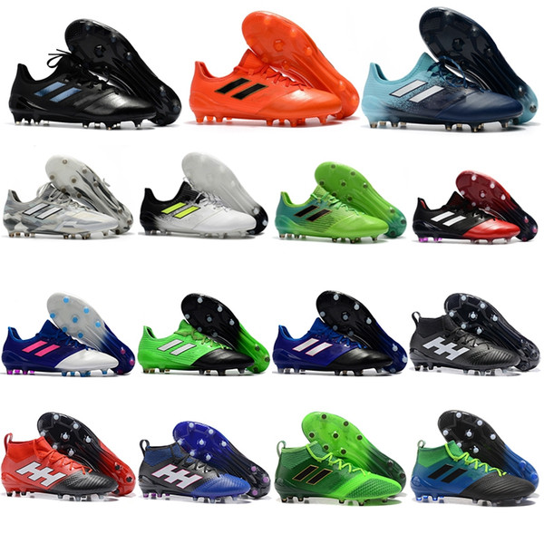 2017 new arrival mens ACE 17.1 Leather fg soccer shoes ace 17 purecontrol soccer cleats original soft ground football boots cheap Hot