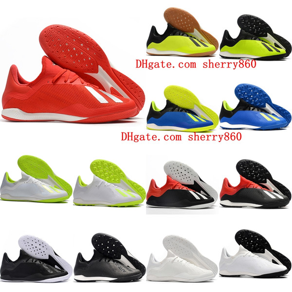 2018 hot mens indoor soccer shoes X Tango 18.3 IC IN TF chaussures de football boots x 18 soccer cleats size 39-46 high quality cheap