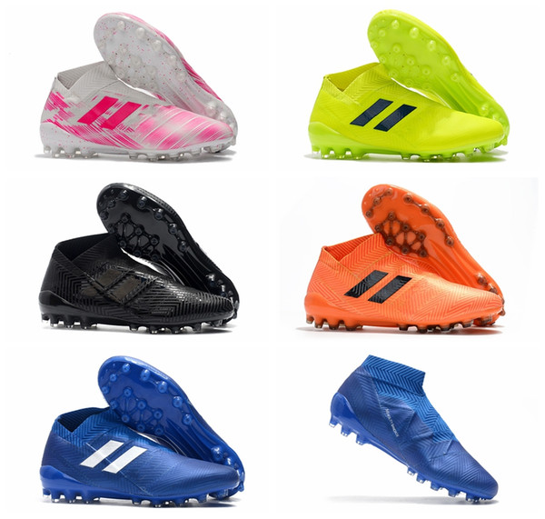 2019 mens soccer cleats Nemeziz 18+ AG soccer shoes Nemeziz 18 tango football boots scarpe da calcio top quality