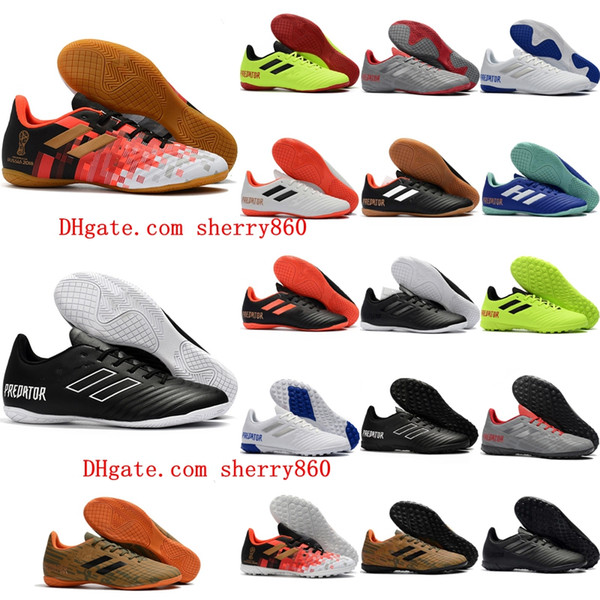 2018 mens turf soccer cleats indoor soccer shoes low top Predator Tango 18 zapatos hombre 18.4 IN TF football boots new arrival