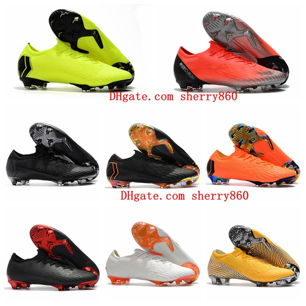 2018 top quality mens women soccer cleats MERCURIAL SUPERFLY XII Elite FG kids soccer shoes boys football boots Cheap low top