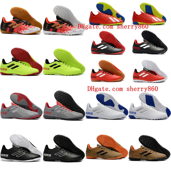 2018 new arrival mens soccer cleats low ankle Predator Tango 18.4 TF indoor soccer shoes IC football boots messi Tacos de futbol