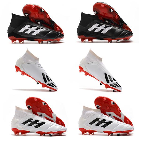 Mens Original Predator Mania 19.1 19+ FG Football Boots High Quality Predator Mania 19+FG Soccer Cleats Shoes