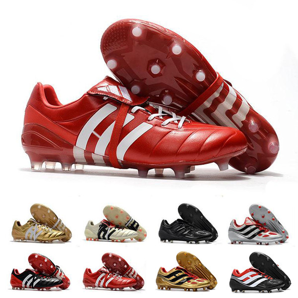 2020 Mens Soccer Cleats Predator Accelerator FG AG Leather Soccer Shoes PREDATOR ACCELERATOR TR Crampons de football Boots Eur 39-46