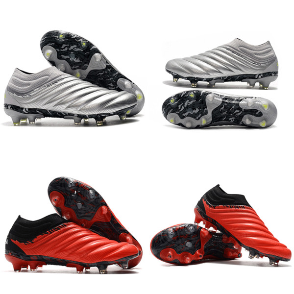 New Arrival Mens Paulo Dybala Copa 20+ FG Football Boots Black Red Silver Grey Yellow Soft Fusionskin K Indoor Soccer Cleats Shoes 39-45