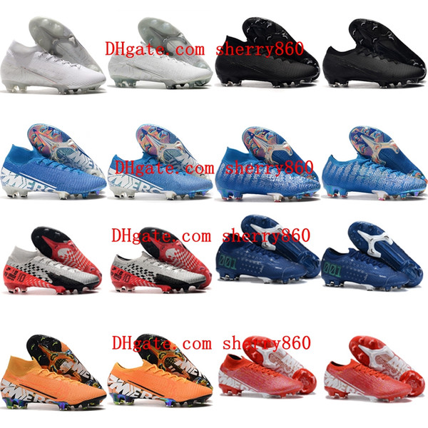 top quality mens soccer shoes Mercurial Vapors XIII Elite FG soccer cleats outdoor football boots Mercurial Superfly VII 360 Elite FG