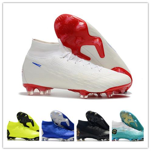 designer mens Mercurial Superfly VI 360 Elite FG KJ 6 XII 12 CR7 chuteiras de futebol Taquets Boys High Soccer Shoes Football Boots Cleats