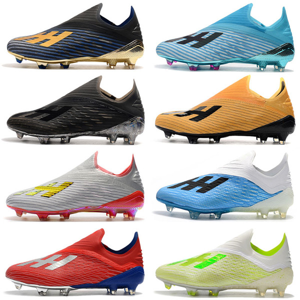 New X 19.1 FG Mens Soccer Shoes with shoelace Cleats Cheap chaussures crampons de football boots x19+ High Quality scarpe da calcio