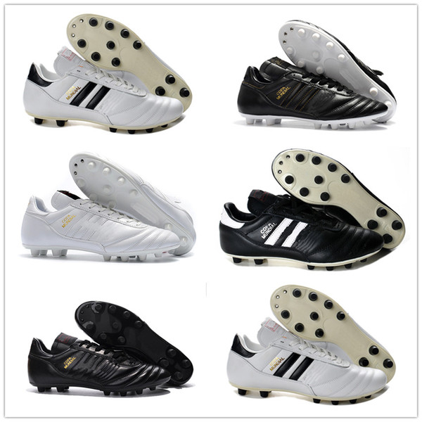 2019 New Copa Mundial FG White Mens Football Shoes Made in Germany Lightest FG Soccer Cleats Waterproof Cheaper Soccer Shoes