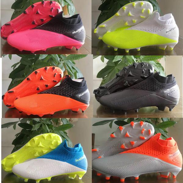 High Ankle Mens designer soccer shoes Phantom VSN Elite DF 2 FG Football Boots Fully men soccer cleats Football Boots