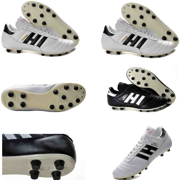 original Copa Mundial Black White Cleats FG Soccer Shoes for classics Made in Germany Leather 2019 World Cup Football Boots botines futbol