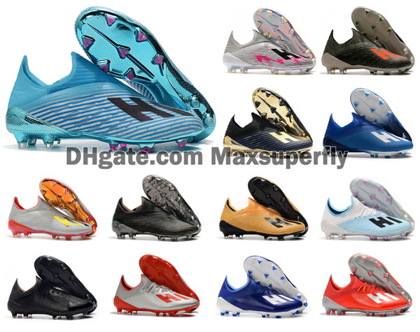 Hot 2019 X 19+ 19.1 FG Soccer Mens Football Inner Game Redirect Pack Dark Script 19+x Soccer Boots football Shoes Cleats Size US 6.5-11