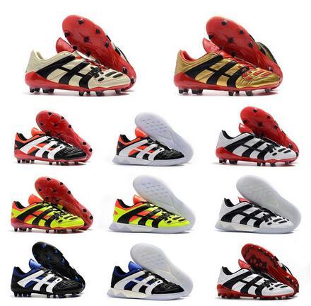 2020 Original High Quality Football boots Dream Back 98 Predator Accelerator Champagne FG/IC Soccer Shoes soccer cleats Sneakers