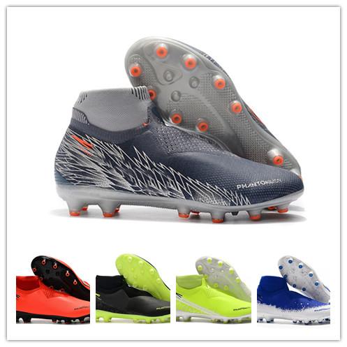 2020 Phantom VSN Vision Elite DF FG Taquets chuteiras de futebol Mens High Ankle Soccer Cleats chaussures Football Shoes Size US6.5-11