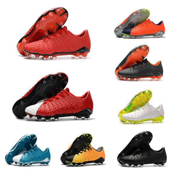 Hypervenom Phantom III DF FG Soccer Shoes Outdoor Hypervenom ACC Socks Soccer Cleats Low Ankle Football Boots 39-45