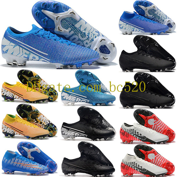 2019 New Arrivals Mens Mercurial Vapors Fury XIII Elite FG Football Shoes Neymar CR7 ACC  360 Superfly VII Soccer Cleats Boots 39-45