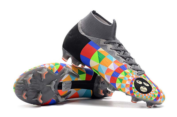 Boutique 2019 Mens FG Football Boots Neymar Limited CR7 Shuai 360 Superfly VII Victory Soccer Cleats FG Multicolor Soccer Shoes