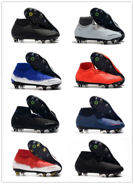 Mercurial Superfly VI Elite SG AC Men's Soccer Shoes Crampons De Football Boots Chuteira Ronaldo Neymar Men World Cup Soccer Cleat