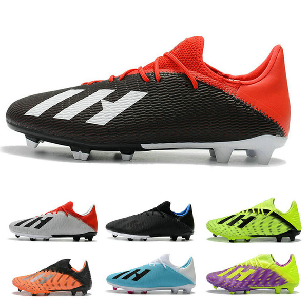 2019 New X 19.3 FIRM GROUND Mens Soccer CLEATS FG Boots crampons de football Shoes X19.2 TPU scarpe da calcio