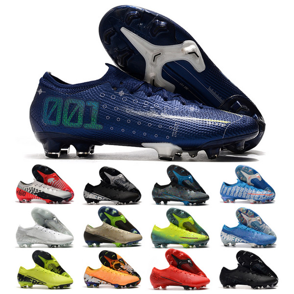 2020 Hot mens soccer shoes cr7 soccer cleats outdoor Ronaldo football boots Mercurial Vapors 13 Elite Neymar FG new