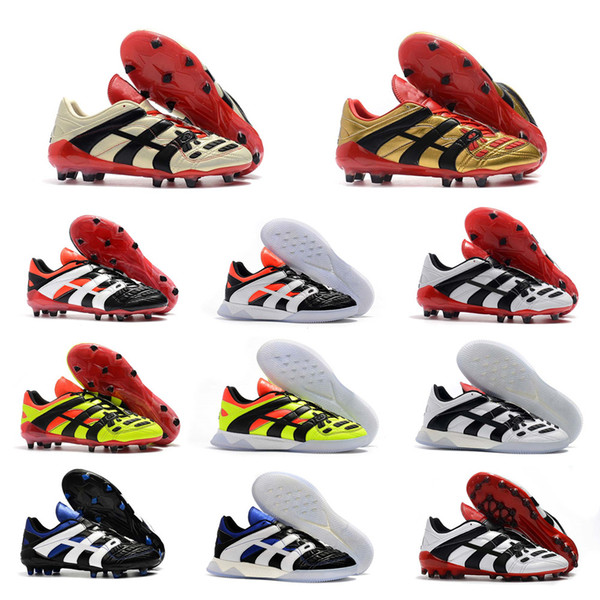 Original High Quality Football Boots Dream Back 98 Predator Accelerator Champagne FG/IC Soccer Shoes Soccer Cleats Sneakers